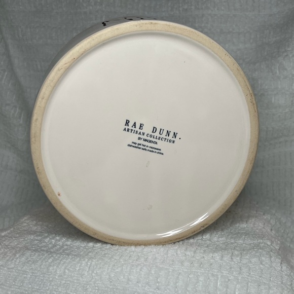 Rae Dunn 6" NIBBLE ceramic pet food bowl - Picture 4 of 5